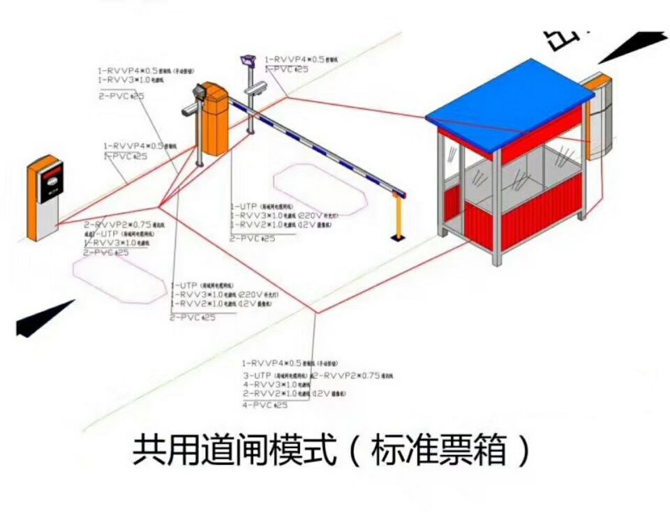 桃江县单通道模式停车系统